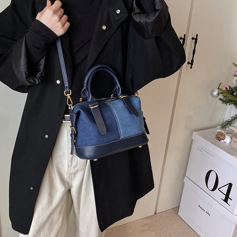 A denim bag shoulder bag messenger bag