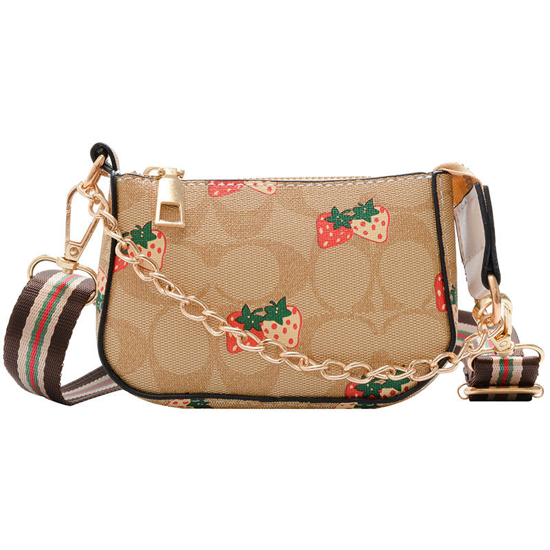 A new foreign fashion princess bag girls messenger bag little girl chain bucket bag - Mixbatch