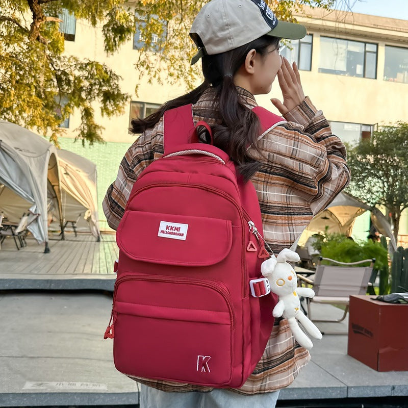 A new large-capacity Japanese small fresh and sweet wind high-value backpack for primary and secondary school students