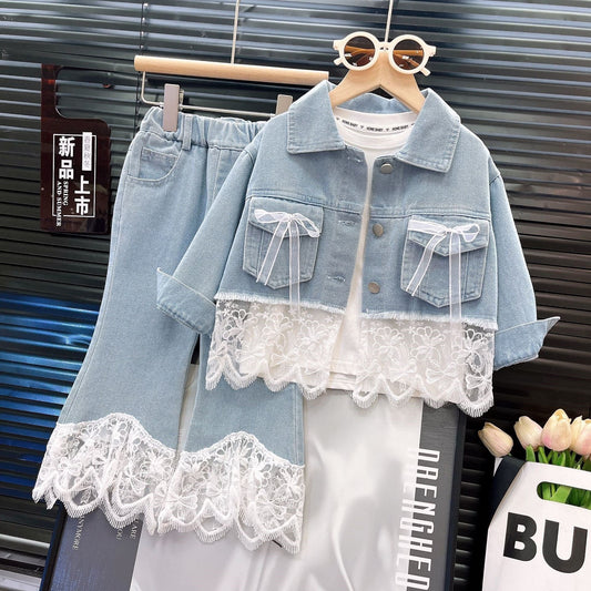 A children's denim set of two