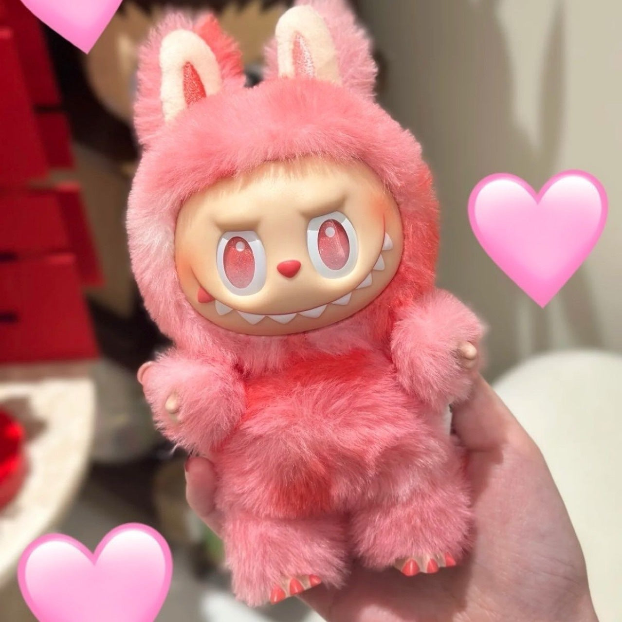 A 3rd generation plush pendant Macaron blind box doll tide play