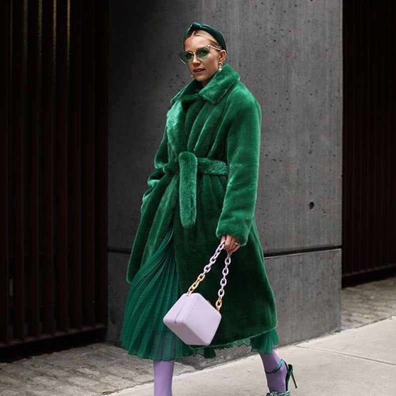 A faux fur jacket