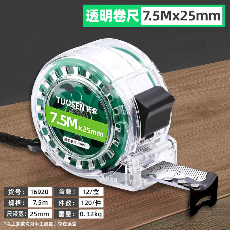 A5m tape measure 5m durable self-locking steel tape measure stainless steel belt box measure wholesale tape measure in large quantities