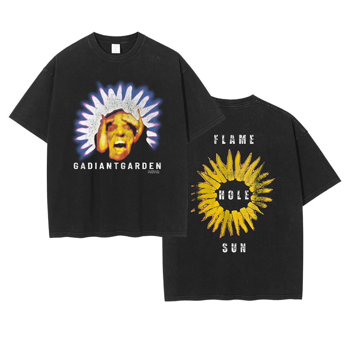 A printed T-shirt men's short sleeves