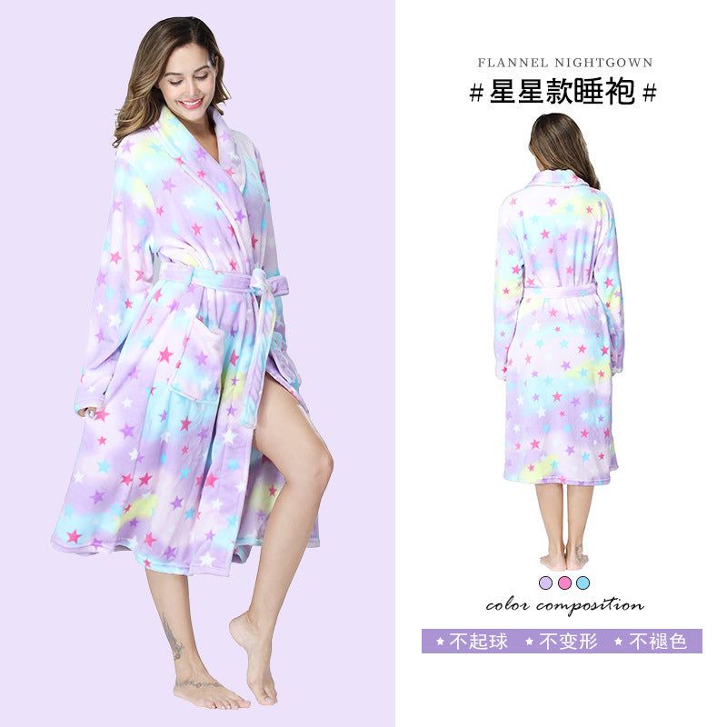 A bathrobe
