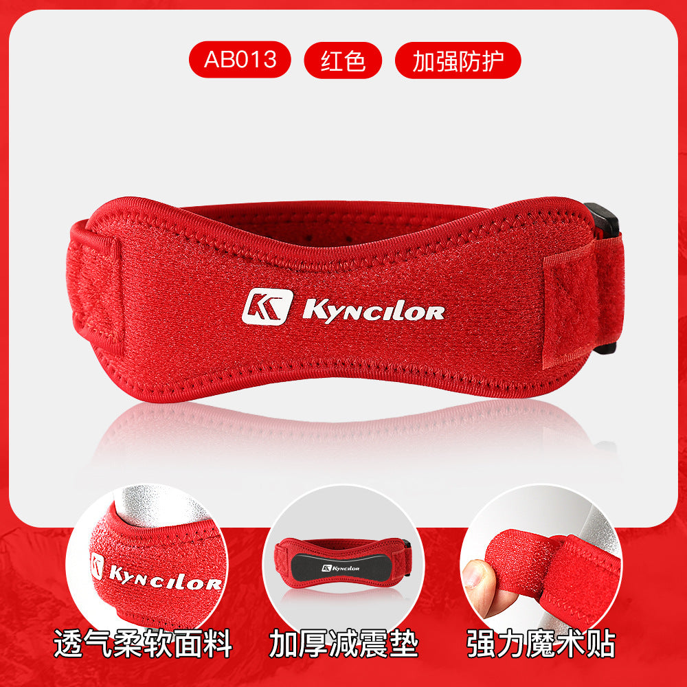 A Sports pressurized professional patella belt outdoor running fitness knee protection special sheath men shock absorption breathable protective gear women