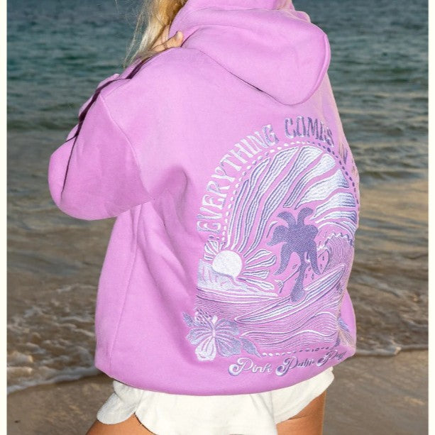 A sweater embroidered sweater