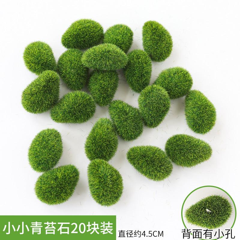 A simulated plant wall accessories with grass decoration background wall simulated moss stone moss moss hair planting stone