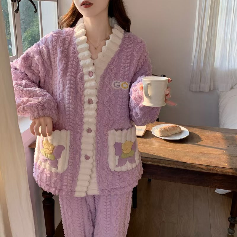 A thermal pajama set