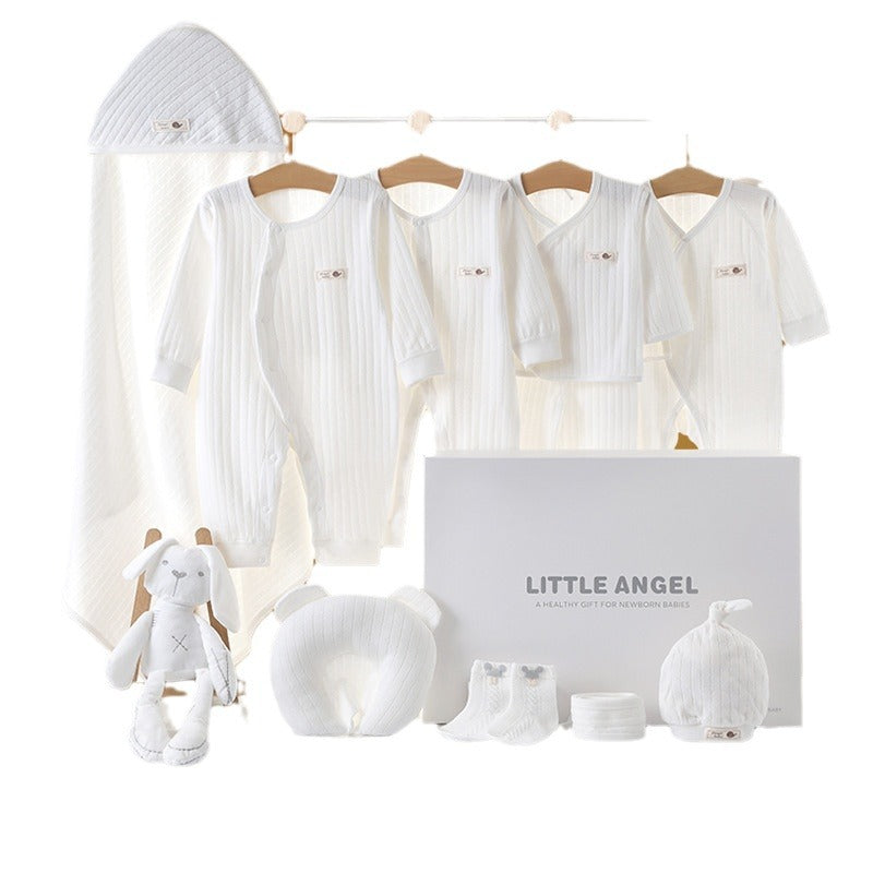 A2 Spring and Autumn Hot Sale New Baby Gift Box Breathable Soft Thin Newborn Baby Clothes onesie Romper Set - Mixbatch