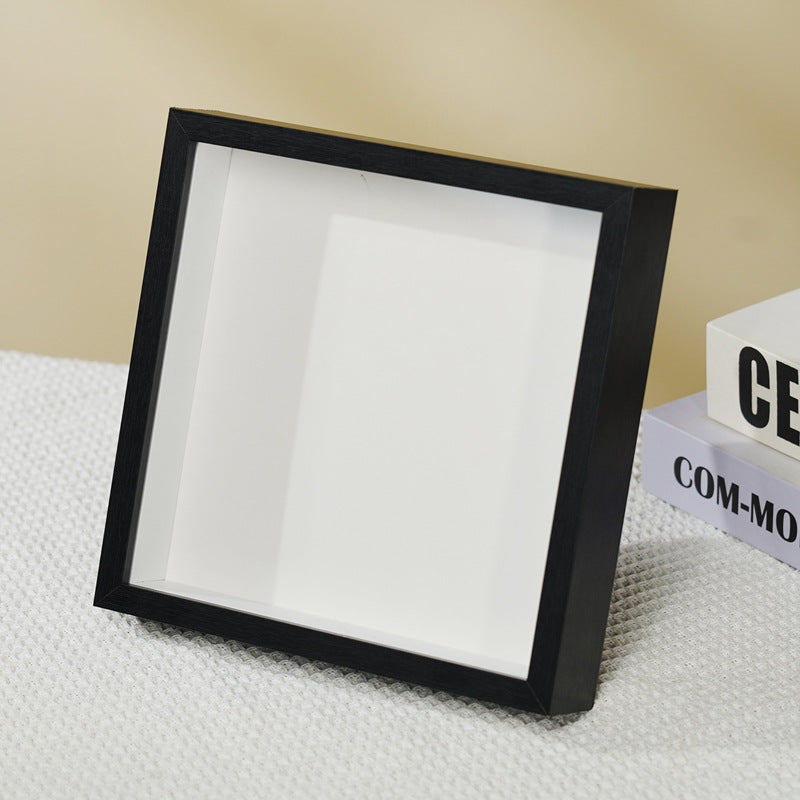 A Hollow 3 cm photo frame three-dimensional thickened storage photo frame dried flowers handmade works framed specimen frame setting table