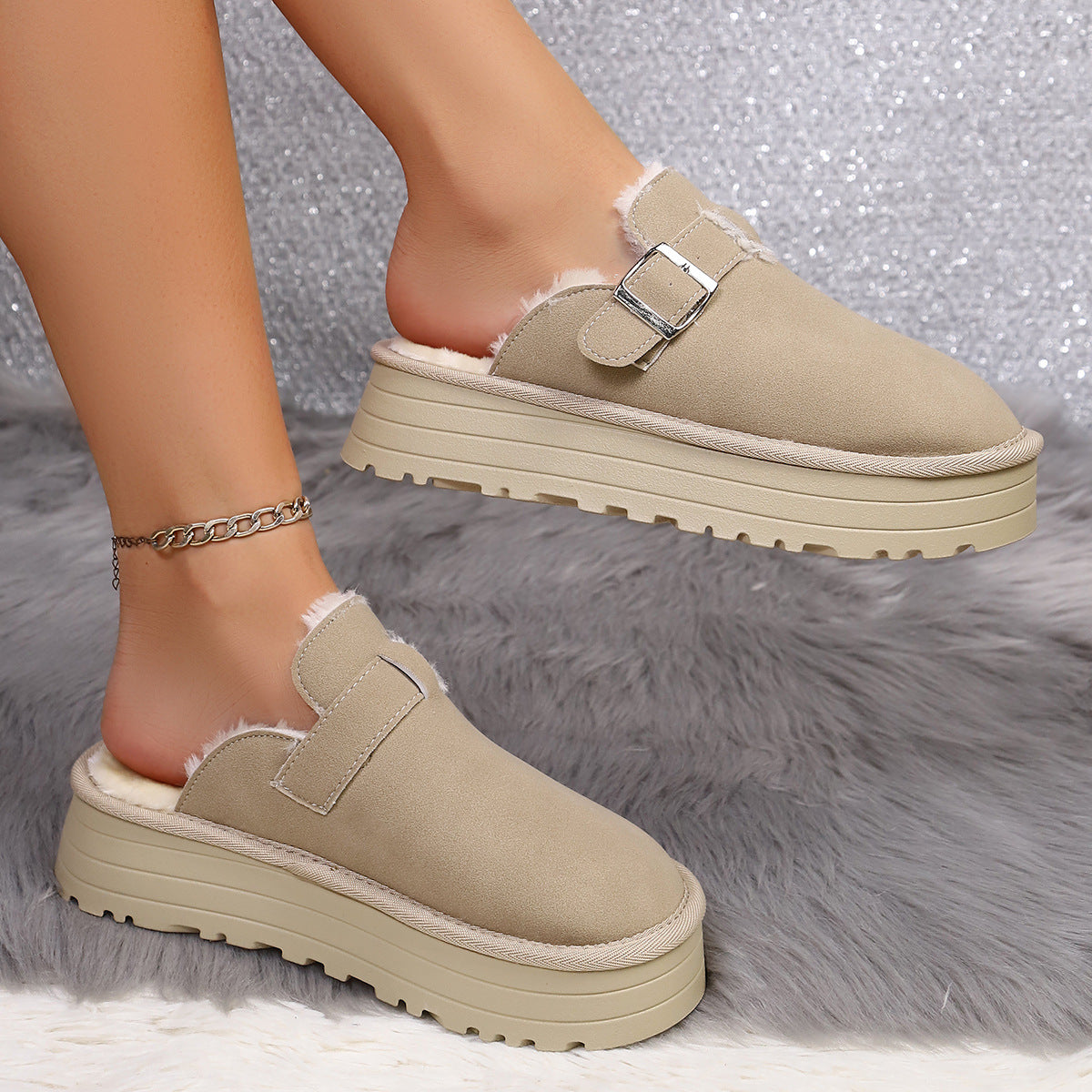 A plush slipper