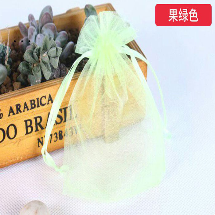 A Cross-border, mesh bag fruit insect-proof bag bird-proof bag gauze mesh bag reusable tomato eggplant grape apple MOQ: 500 PIECE - Mixbatch