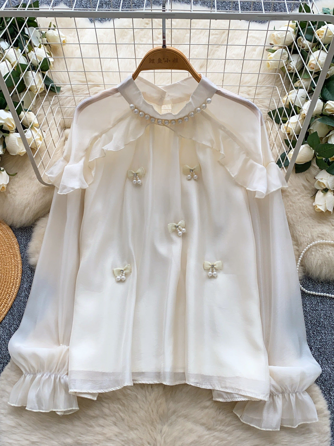 A long-sleeved top