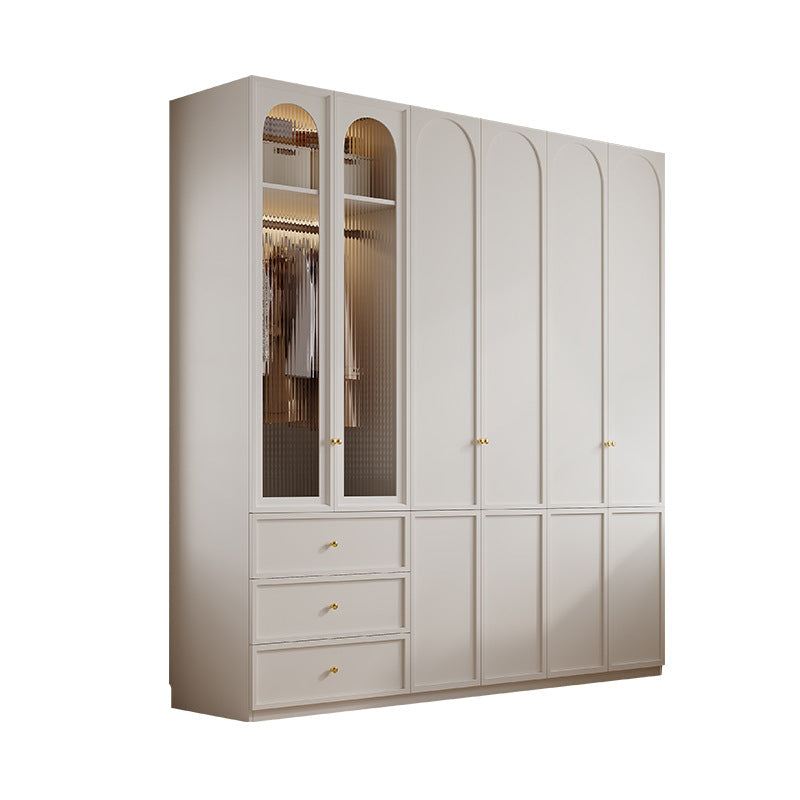 A European pine board wardrobe with melamine finish