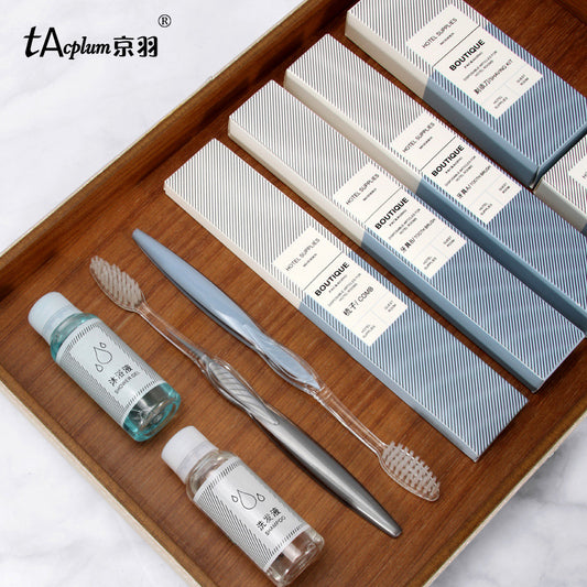 Hotel special disposable toiletries, hotel disposable soft bristle toothbrush set