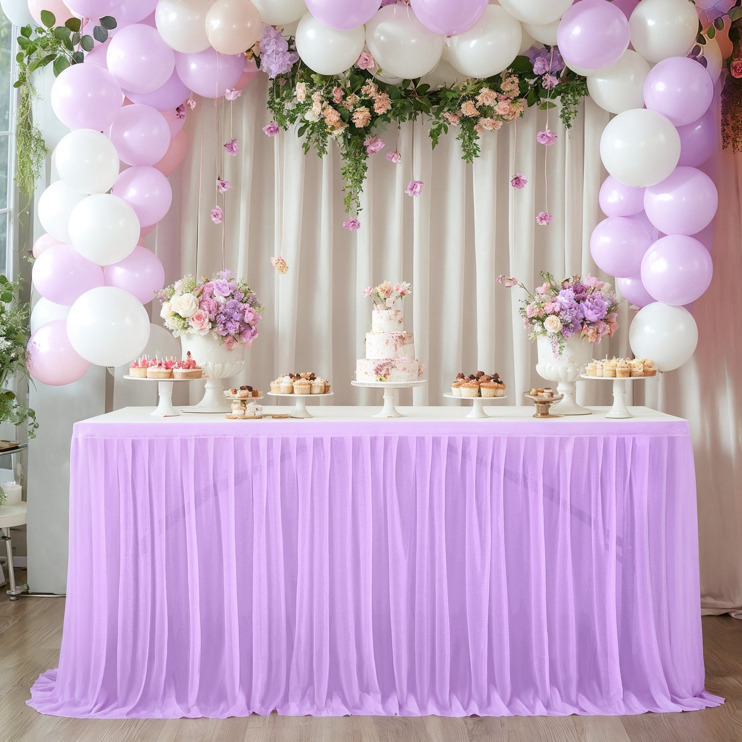 A Table curtain table circumference