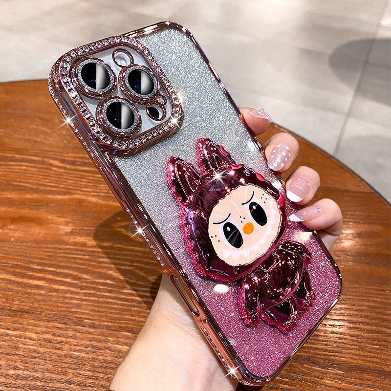 A mirror holder phone case