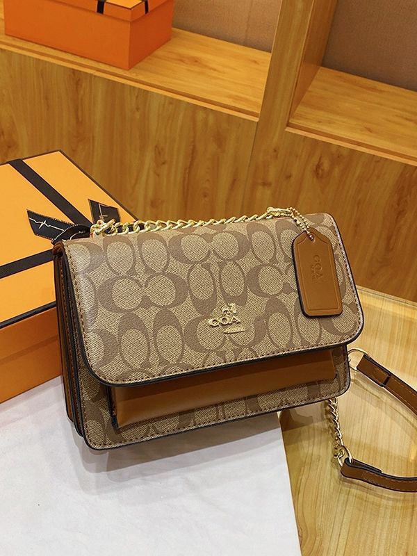 A Portable printing light luxury high-end single shoulder retro diagonal cross-border foreign style versatile letter cross-border - Mixbatch