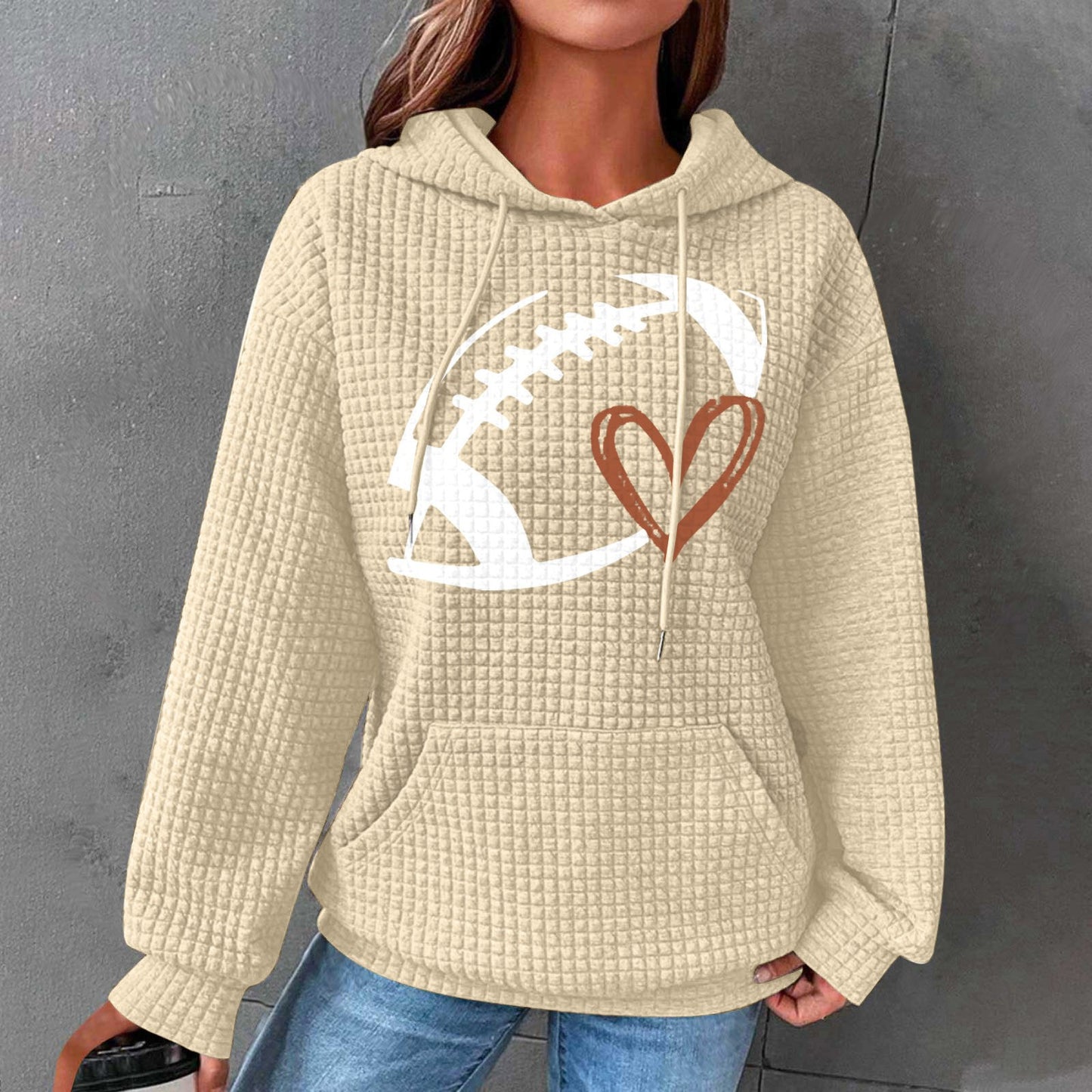 A printed sweater