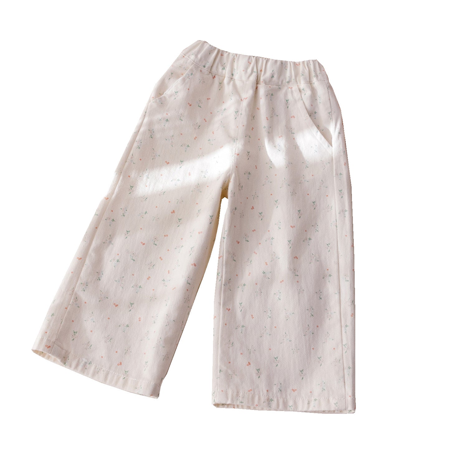 A girls autumn versatile wide-leg pants baby fashionable trousers tide