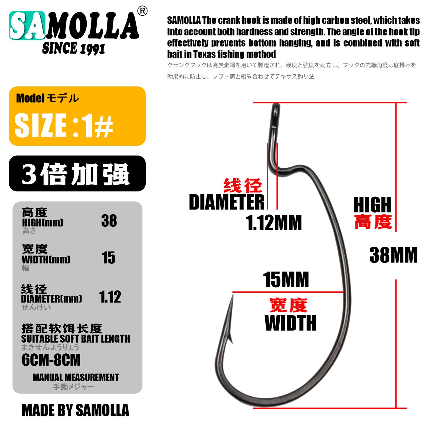 A Heavy-duty Crankbait Hook – Ultra-thin, Wide-belly, Dual Selection