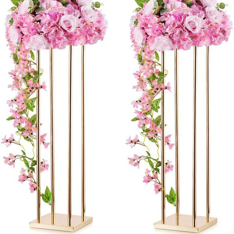 A box wrought iron flower stand