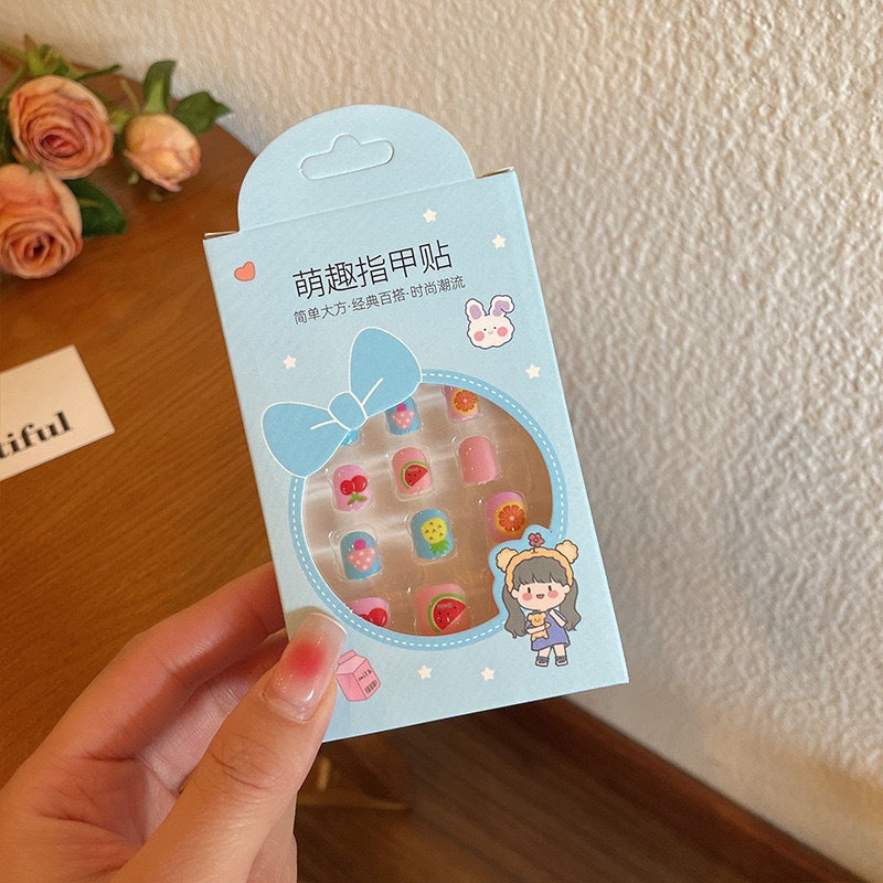A little girl cartoon jewelry girl baby gift toy nail patch - Mixbatch
