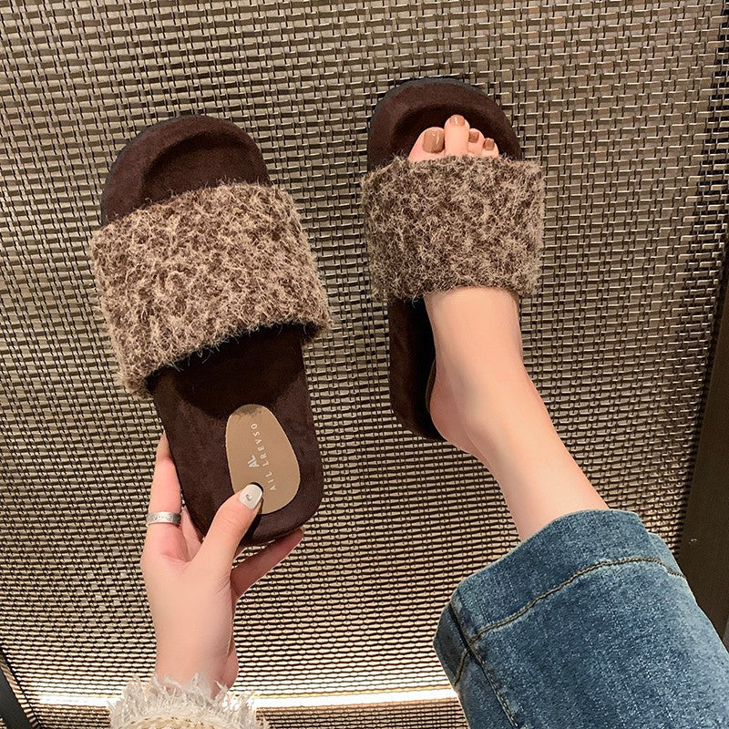 A plush slipper