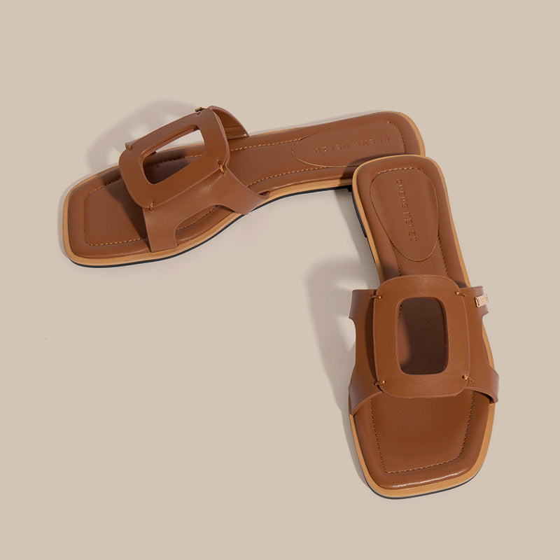 A slippers ladies summer flat beach sandals