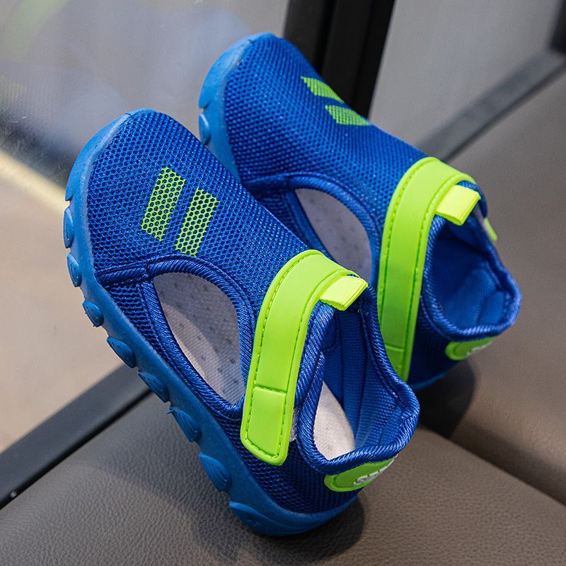 P children's net sandals summer new bag head soft sole casual shoes boys sports shoes primary school students baby sandals