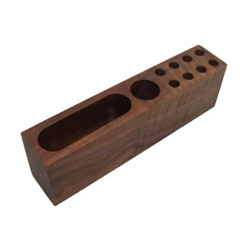 P Solid wood multi-functional pen holder
