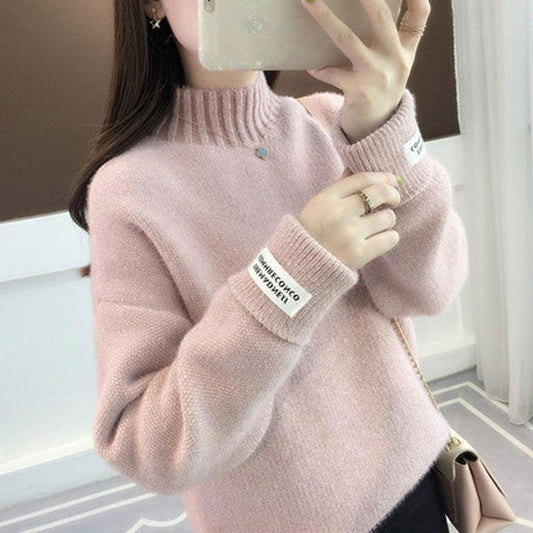 P Lazy Style Short with Loose Long Sleeve Bottom Shirt Tide