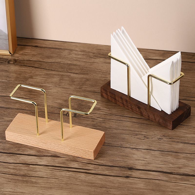 P stainless steel walnut tissue holder
