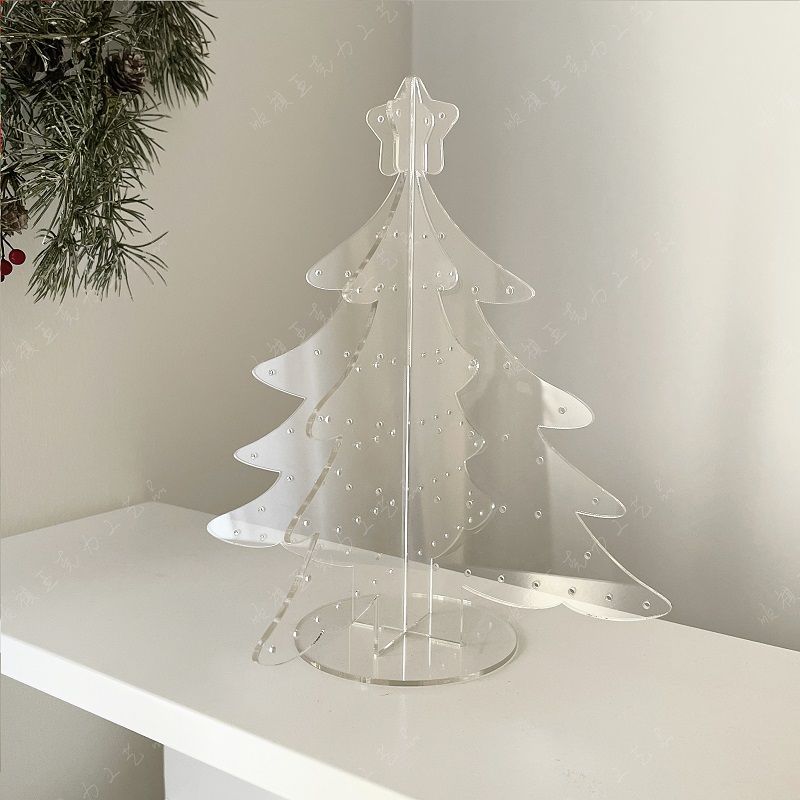 P Christmas tree acrylic jewelry storage