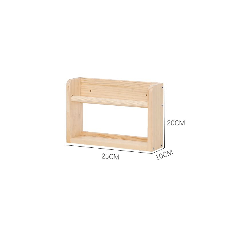 P Solid wood wall-mountedShelf Picture book shelf Children's bookshelf