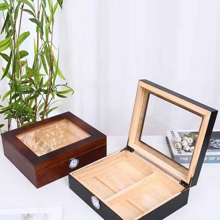 P Cigar Moisturizing Large Capacity Solid Wood Box