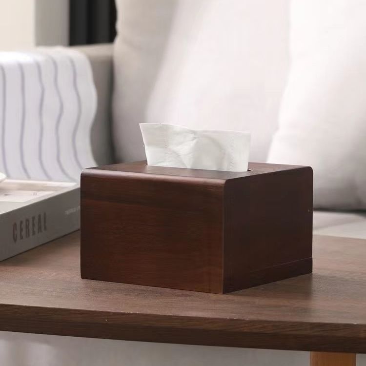 P Solid wood tissue box
