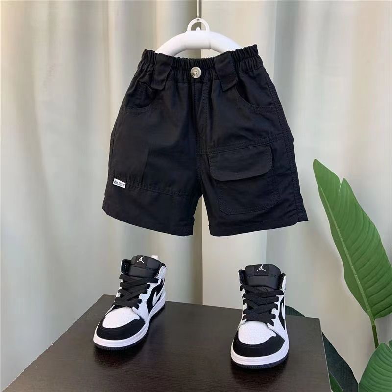 P boys loose cotton overalls