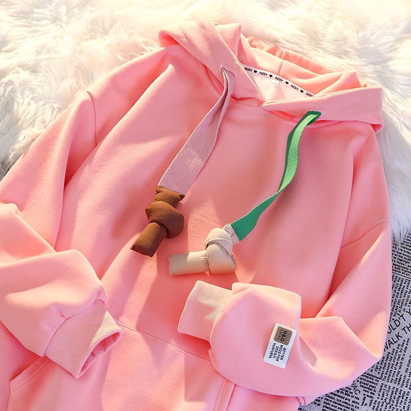 P new fashion lazy top age-reducing fleece thickened coat