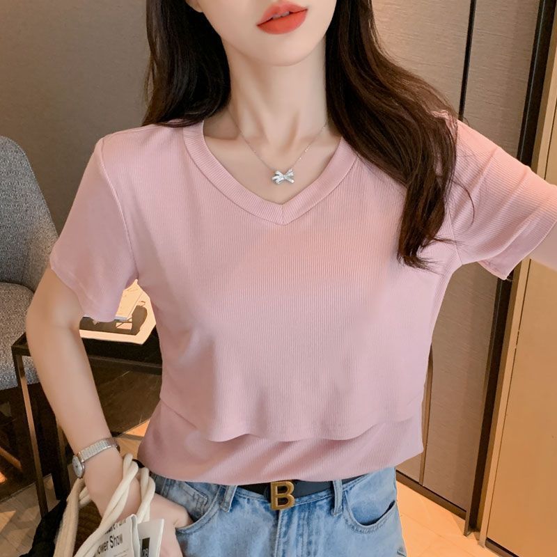 P Loose Maternity & Nursing Shirt