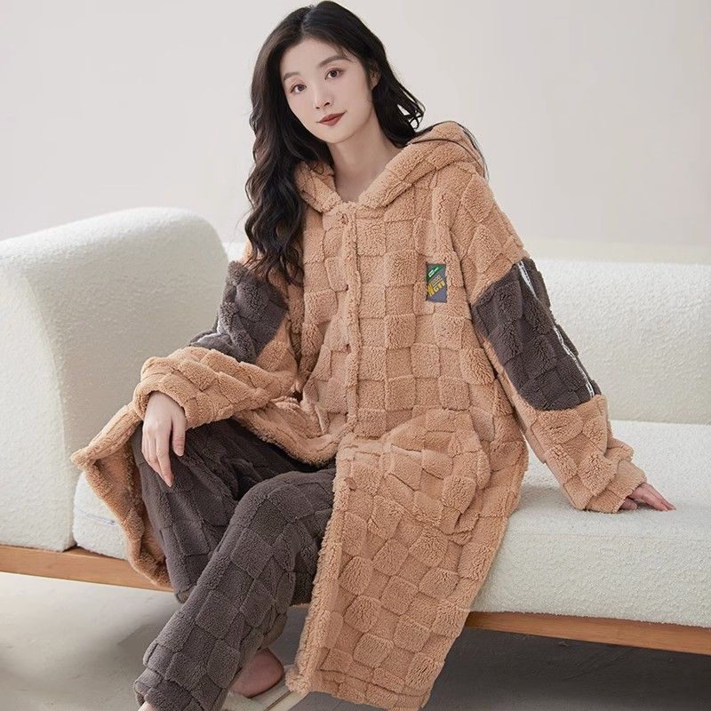 P winter plush pajama set