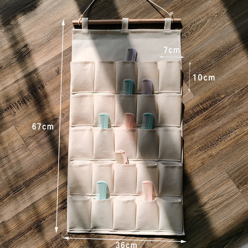 P cotton and linen storage bag