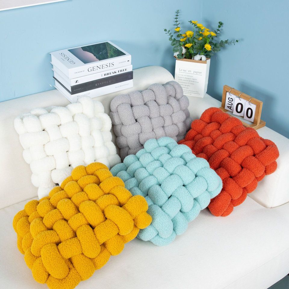 P pillow throw pillow