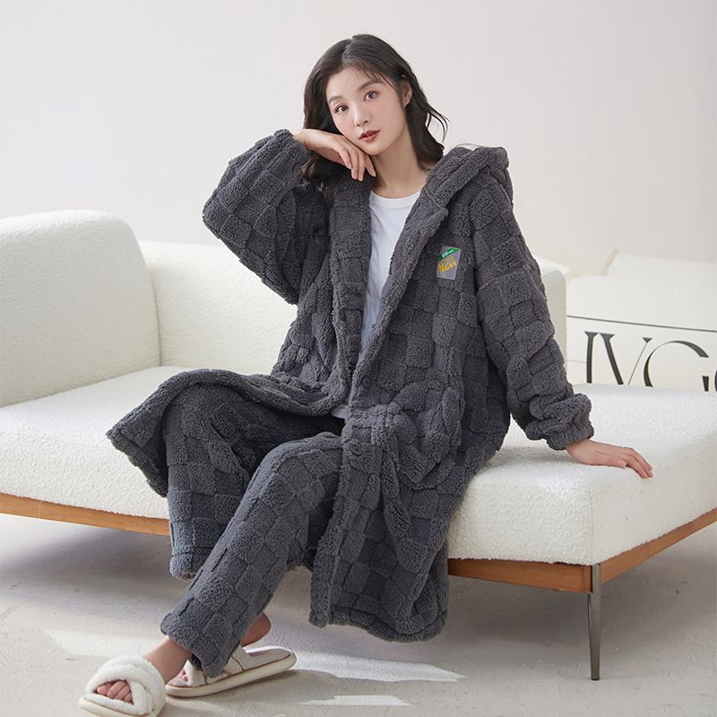 P winter plush pajama set