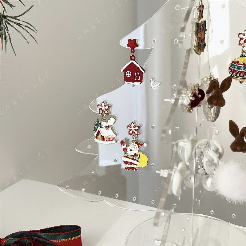 P Christmas tree acrylic jewelry storage