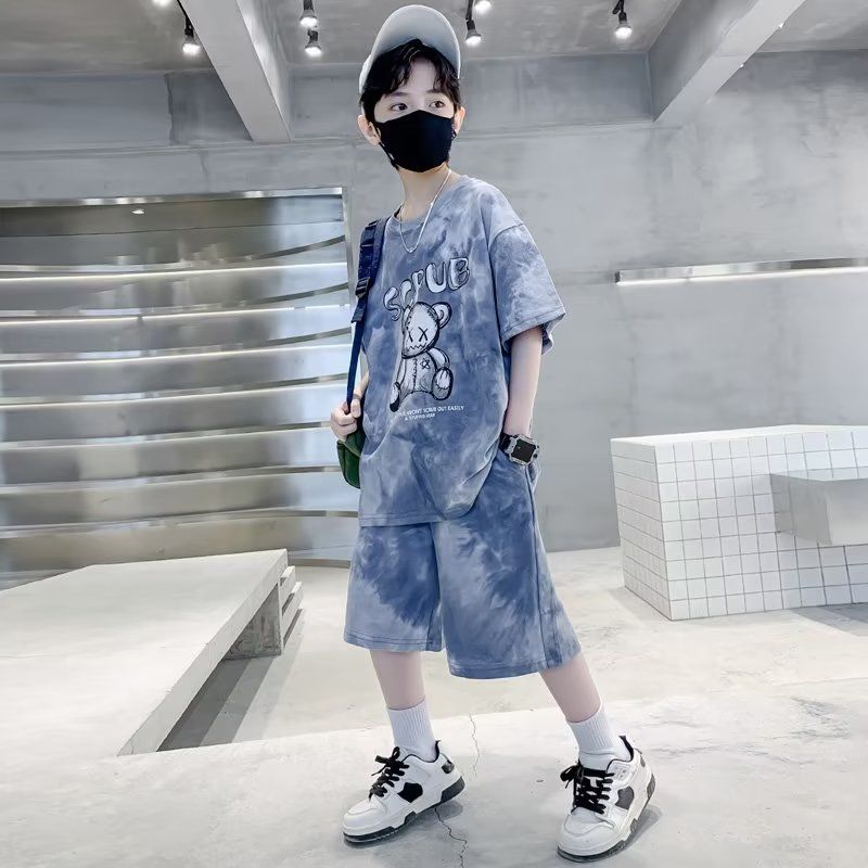 P new children's clothing summer Internet celebrity boys short sleeves cool handsome fashion
