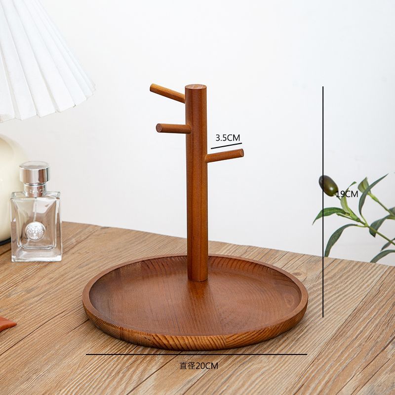 P Solid wood key hanger table storage rack