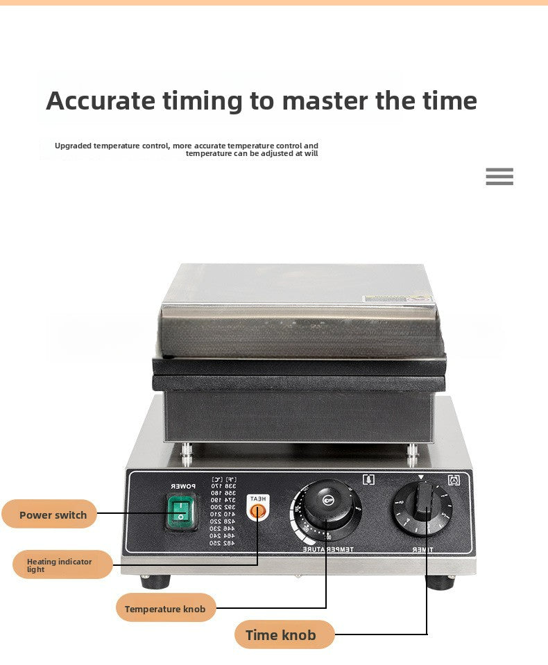 A Eight-grid churros waffle machine, Latin fruit crispy machine, churros scones equipment, electric gina machine