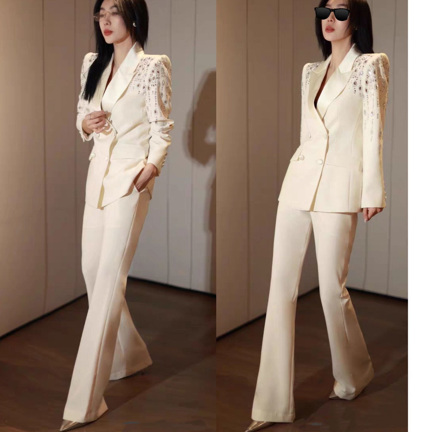 A diamond-encrusted suit